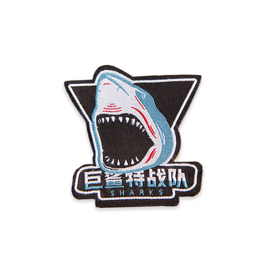 회사 모자 OEM ODM을 위한 우븐 엠브로이드된 사업 로고 패치 벨크로
